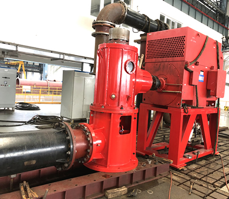 卧式电机如何与立式液下长轴泵连接？